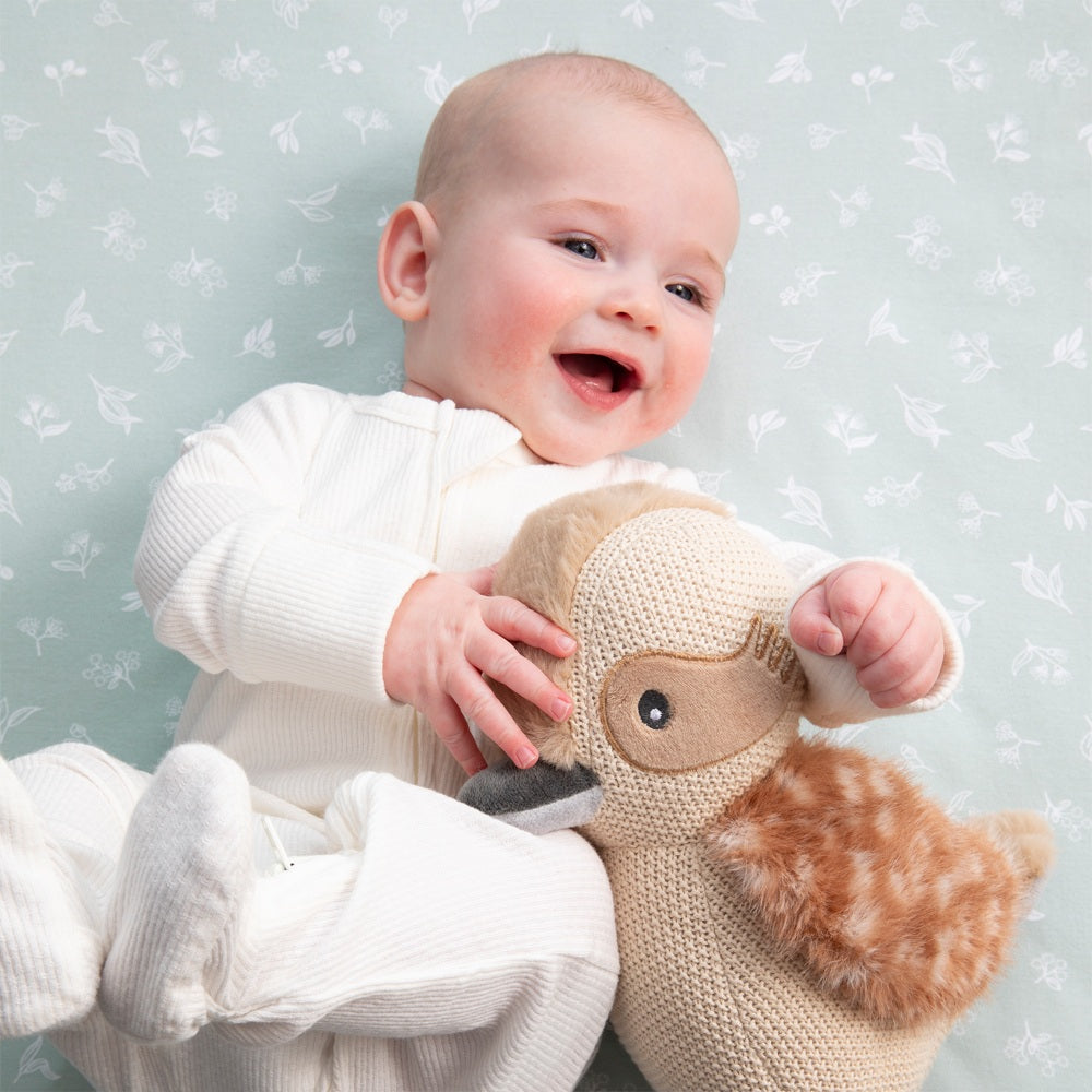 Living Textiles Cot Fitted Sheet Australiana