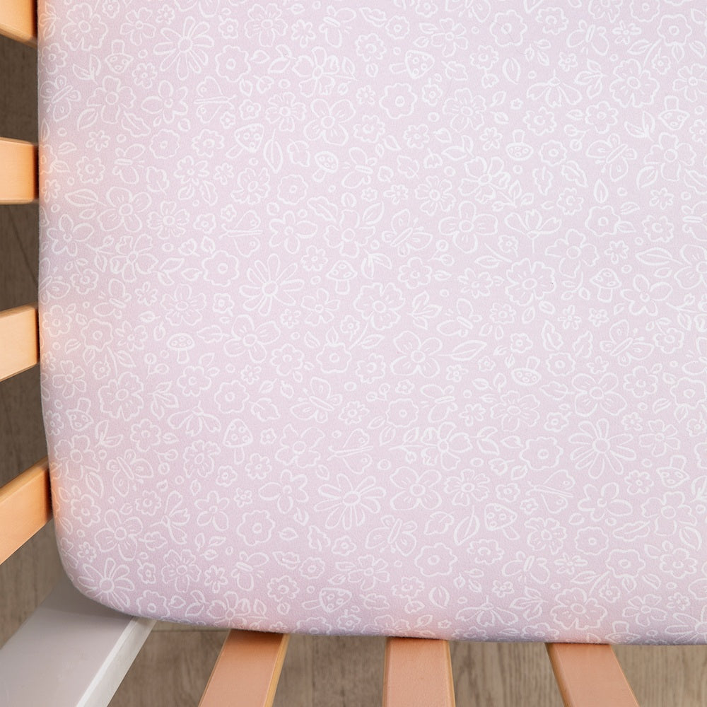 Living Textiles Cot Fitted Sheet Whimsical Wonderland
