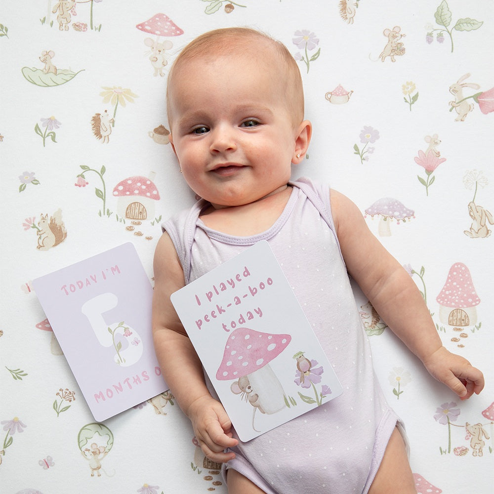 Living Textiles Cot Fitted Sheet Whimsical Wonderland