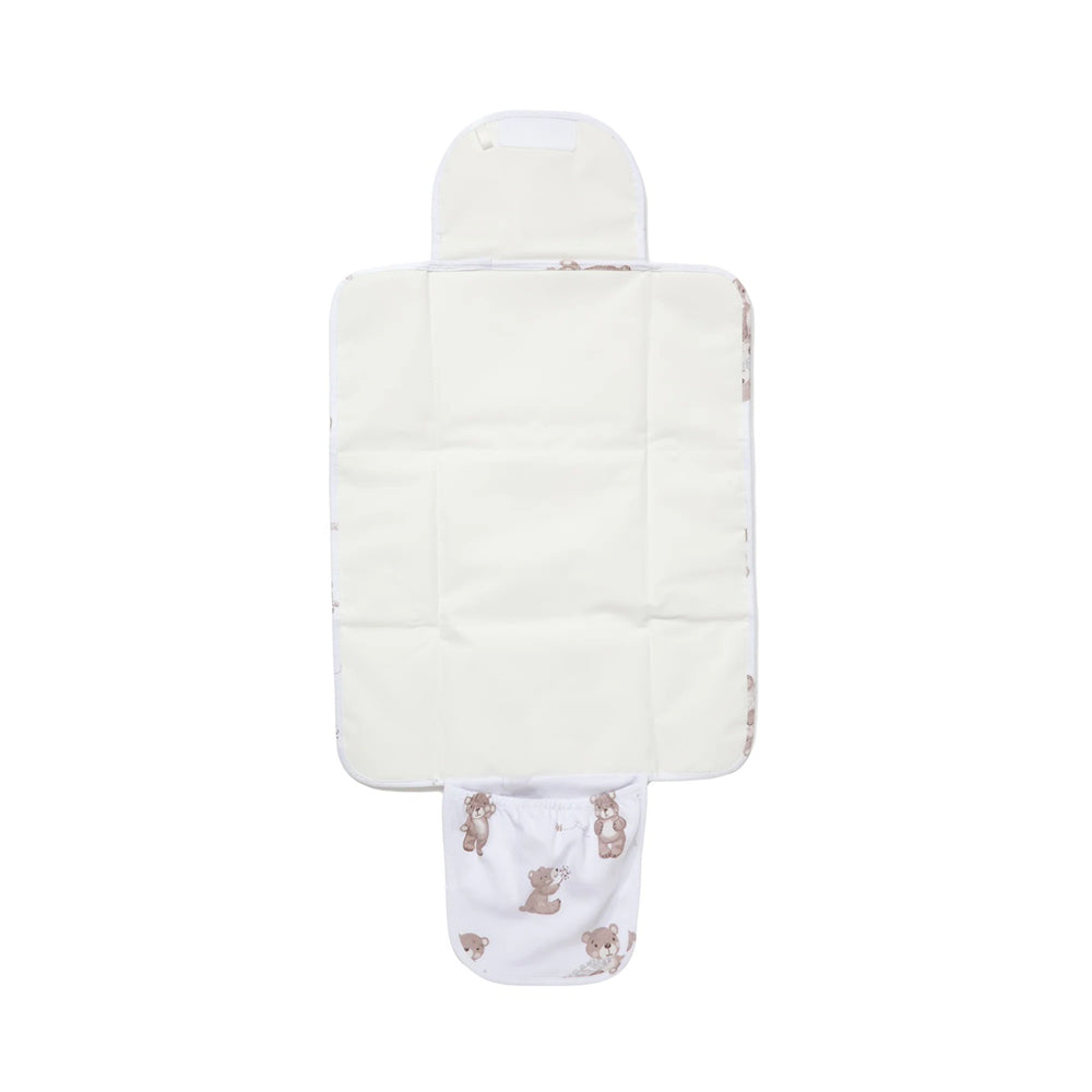 Living Textiles Foldable Travel Change Mat Cuddly Bear