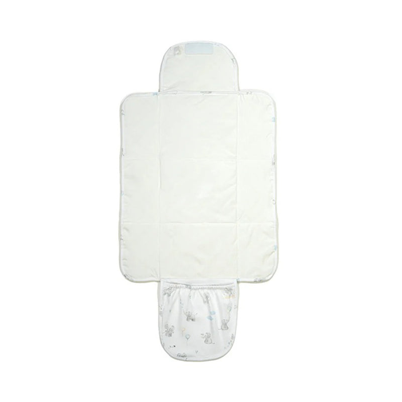 Living Textiles Foldable Travel Change Mat Elephant Playtime