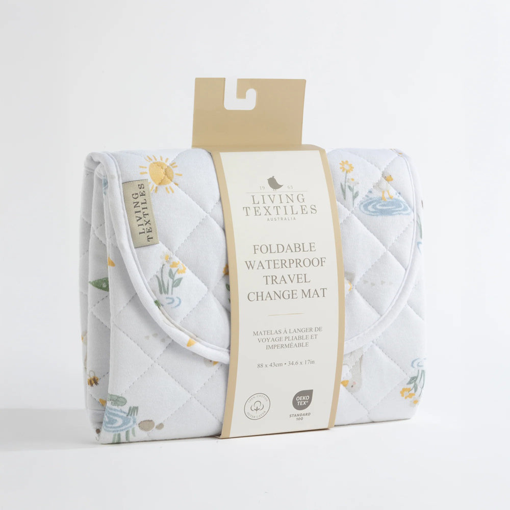 Living Textiles Foldable Travel Change Mat Goosey Goosey