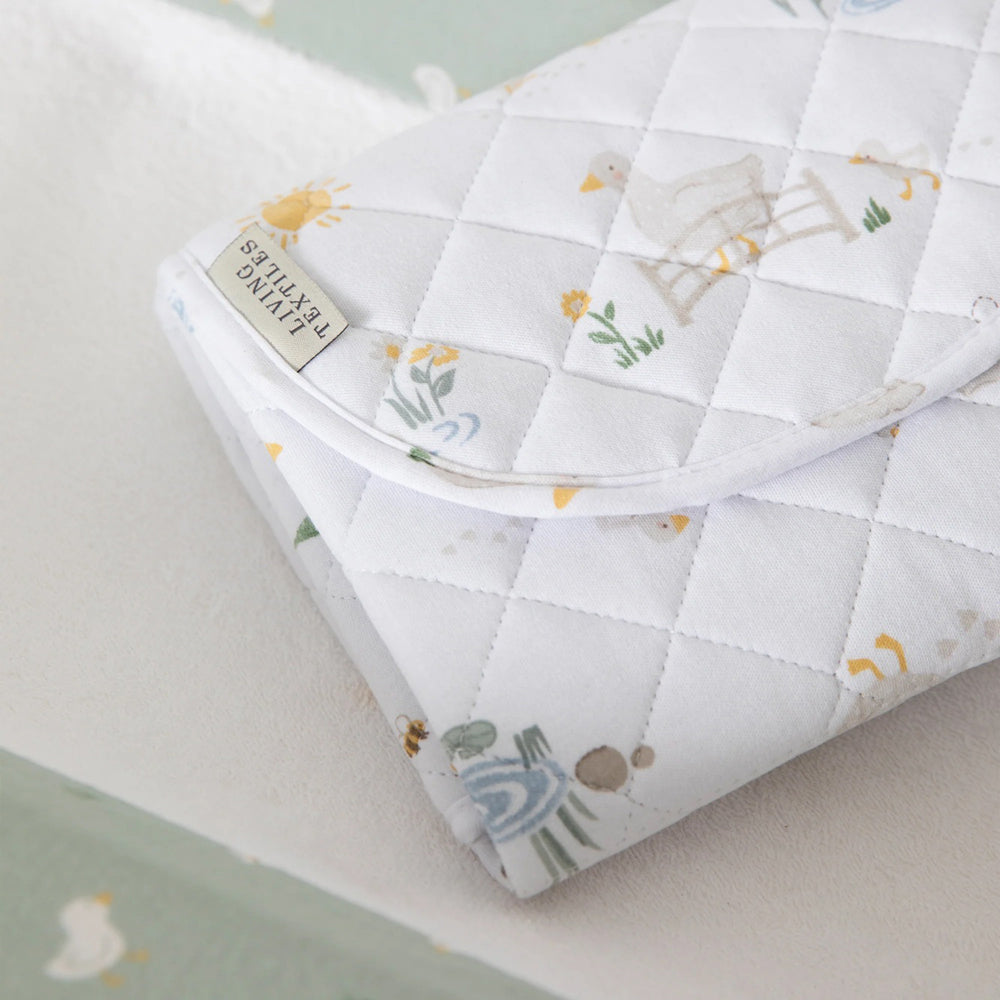 Living Textiles Foldable Travel Change Mat Goosey Goosey