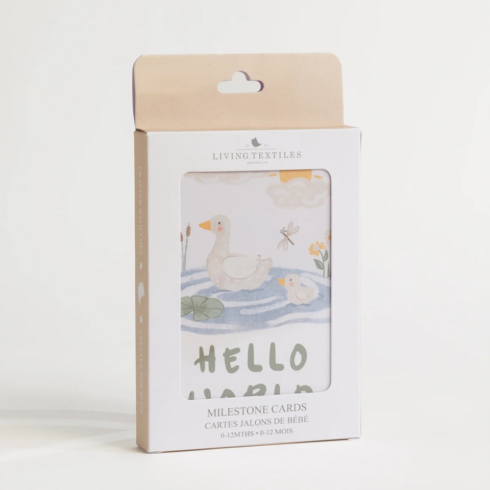 Living Textiles Milestone Cards Goosey Goosey