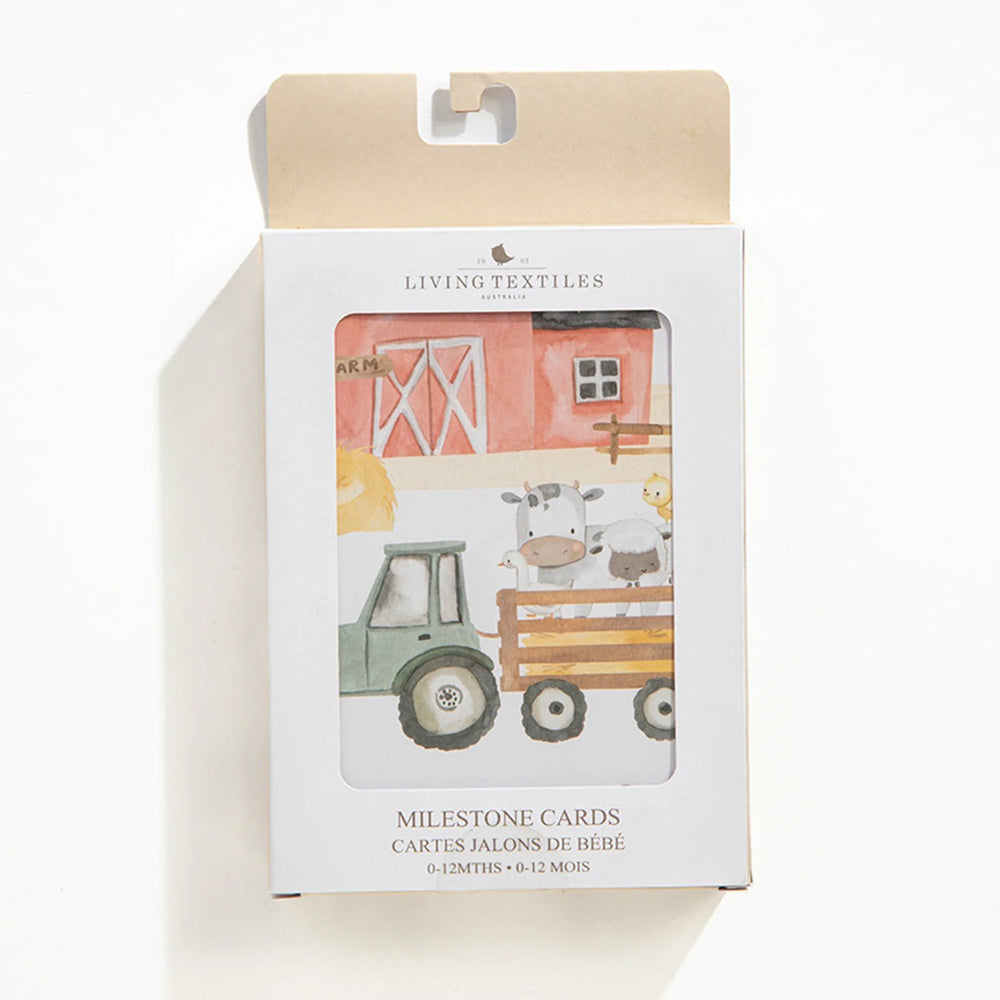 Living Textiles Milestone Cards Tractor Ride