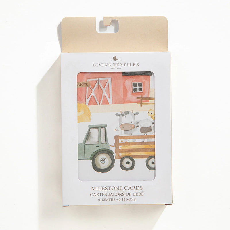 Living Textiles Milestone Cards Tractor Ride