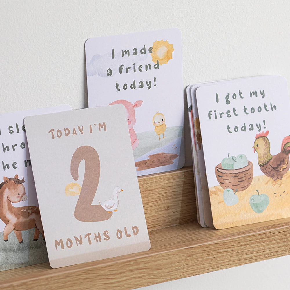 Living Textiles Milestone Cards Tractor Ride