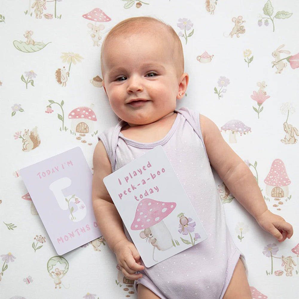 Living Textiles Milestone Cards Whimsical Wonderland