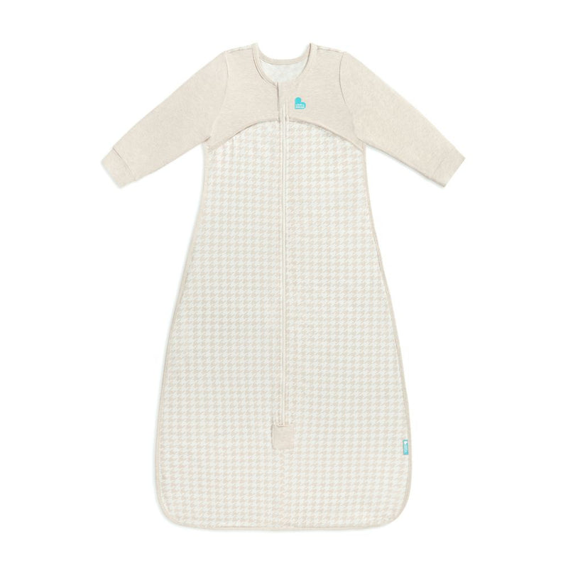 Love To Dream Long Sleeve Sleep Bag 1.0T Stretch Cotton Houndstooth Tan