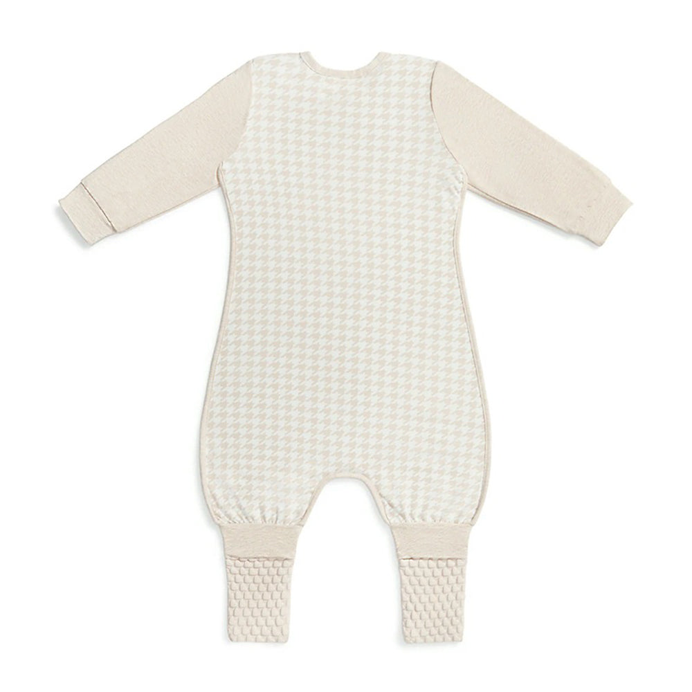 Love To Dream Long Sleeve Sleep Suit 1.0T Stretch Cotton Houndstooth Tan