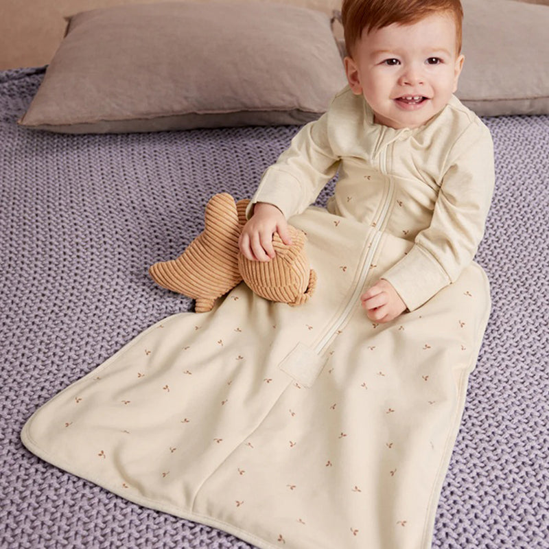 Love To Dream Sleep Bag 1.5T Stretch Cotton Fleece Twigs Oatmeal
