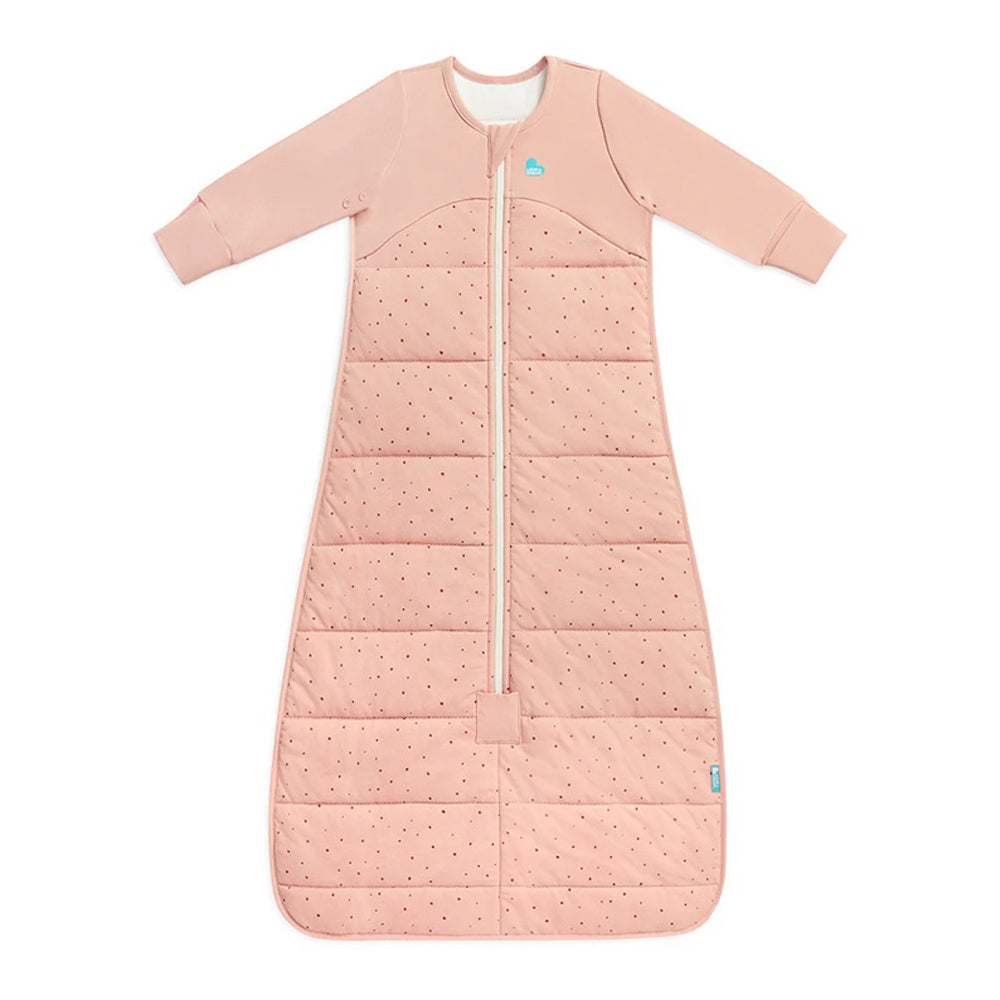 Love To Dream Sleep Bag 2.5T Quilted Stretch Cotton Pebbles Rose