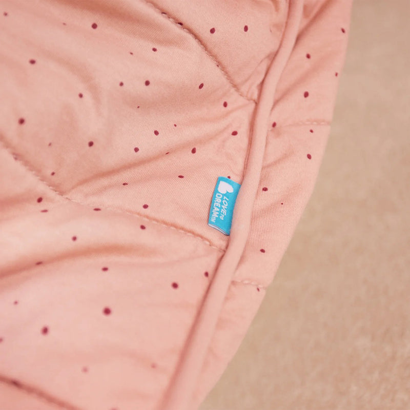 Love To Dream Sleep Bag 2.5T Quilted Stretch Cotton Pebbles Rose