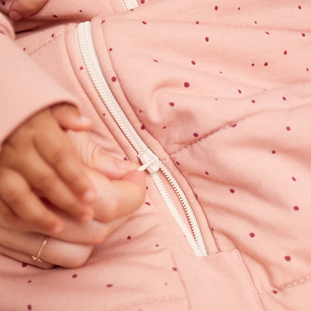 Love To Dream Sleep Bag 2.5T Quilted Stretch Cotton Pebbles Rose