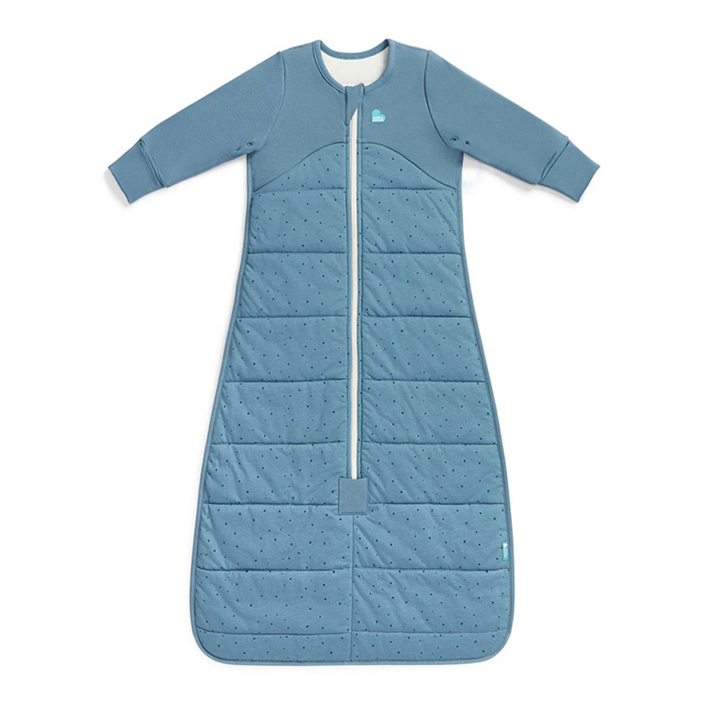 Love To Dream Sleep Bag 2.5T Quilted Stretch Cotton Pebbles Storm Blue