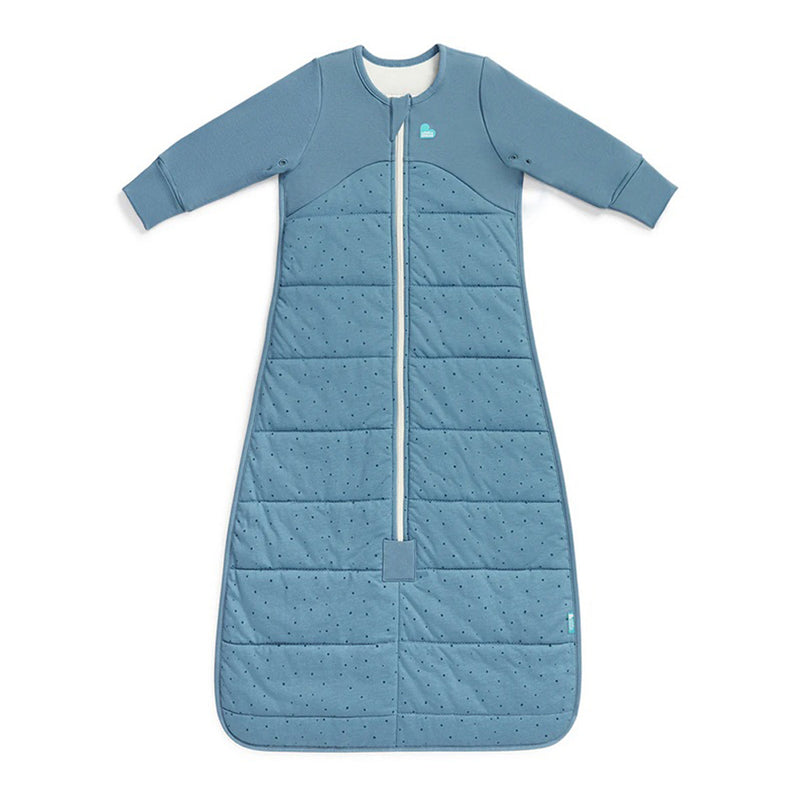 Love To Dream Sleep Bag 2.5T Quilted Stretch Cotton Pebbles Storm Blue