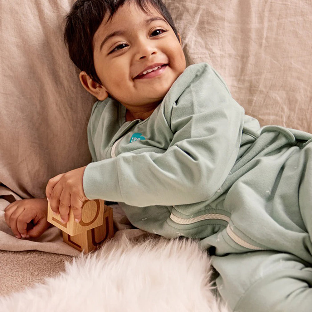 Love To Dream Sleep Suit 1.5T Stretch Cotton Fleece Twigs Olive