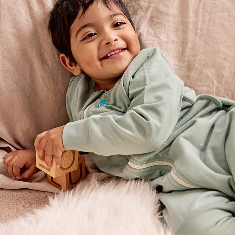 Love To Dream Sleep Suit 1.5T Stretch Cotton Fleece Twigs Olive