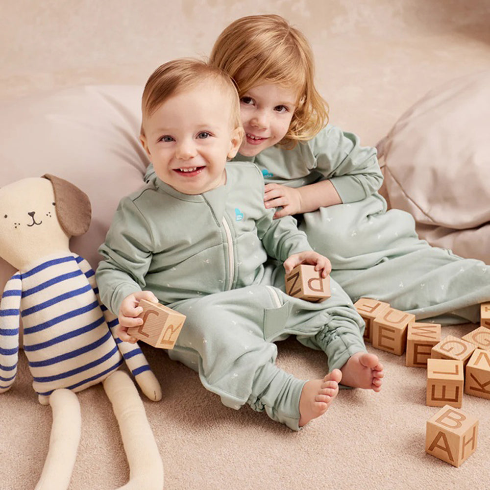 Love To Dream Sleep Suit 1.5T Stretch Cotton Fleece Twigs Olive