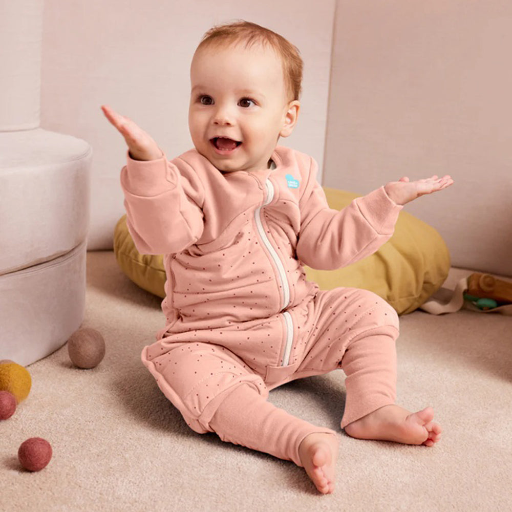 Love To Dream Sleep Suit 2.5T Quilted Stretch Cotton Pebbles Rose