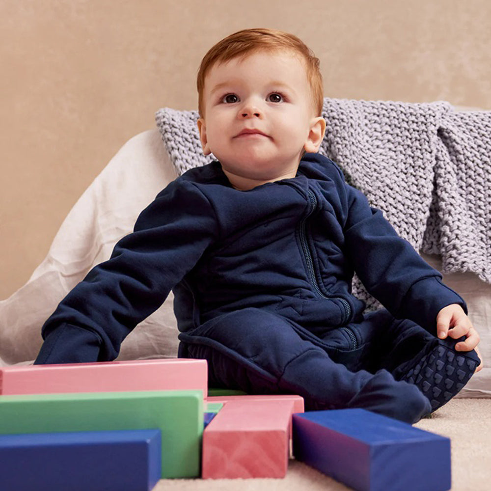 Love To Dream Sleep Suit 3.5T Quilted Stretch Cotton Navy