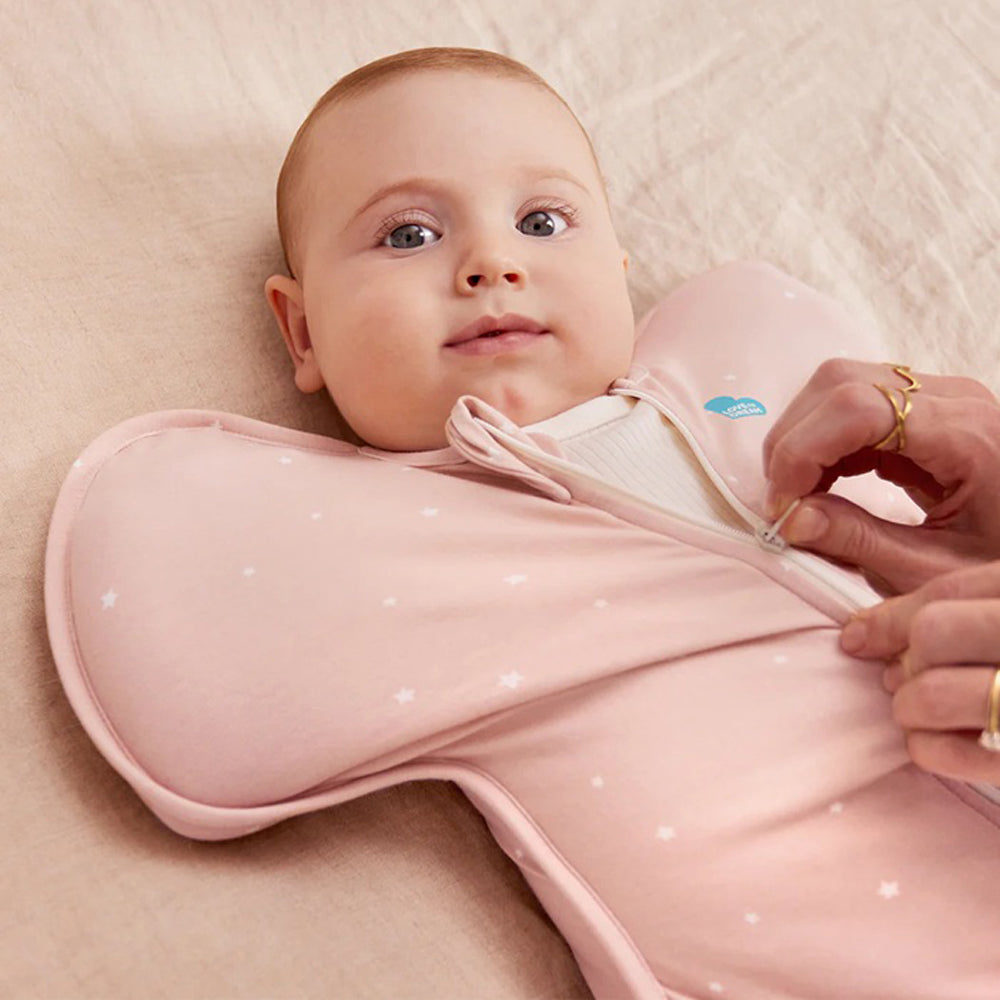 Love To Dream Swaddle Up 1.0T Stretch Cotton Twinkle Powder Pink