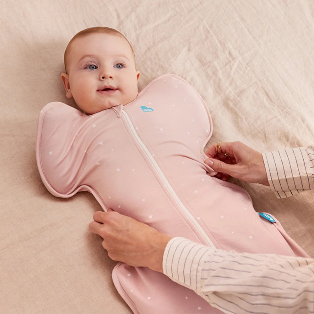 Love To Dream Swaddle Up 1.0T Stretch Cotton Twinkle Powder Pink