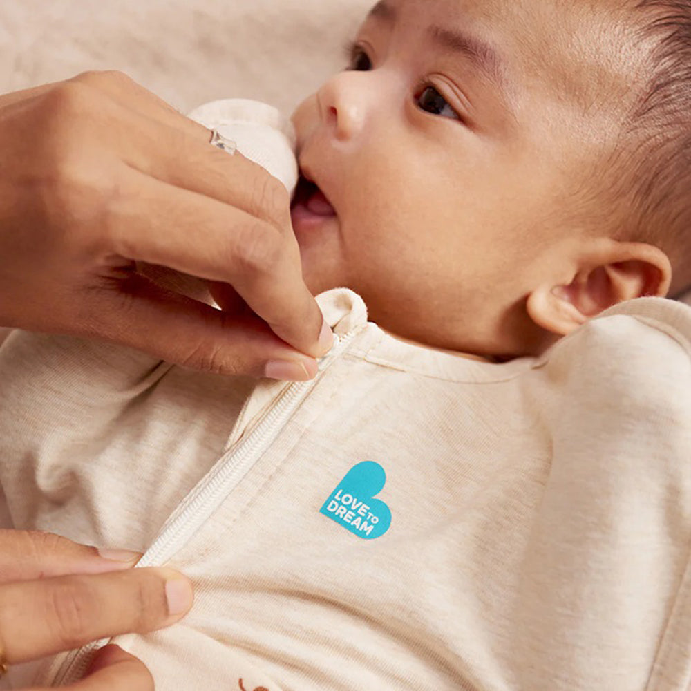 Love To Dream Swaddle Up 1.5T Stretch Cotton Fleece Twigs Oatmeal
