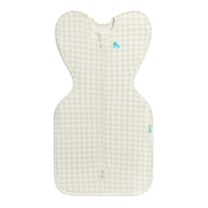 Love To Dream Swaddle Up Sleep Bag 1.0T Original Stretch Cotton Houndstooth Tan