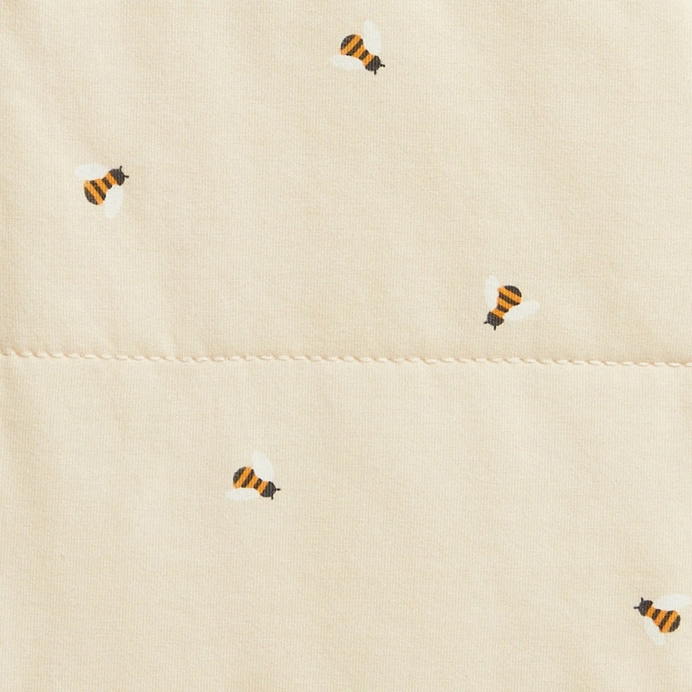Love To Dream Swaddle Up Sleep Bag 2.5T Quilted Stretch Cotton Bees Oatmeal