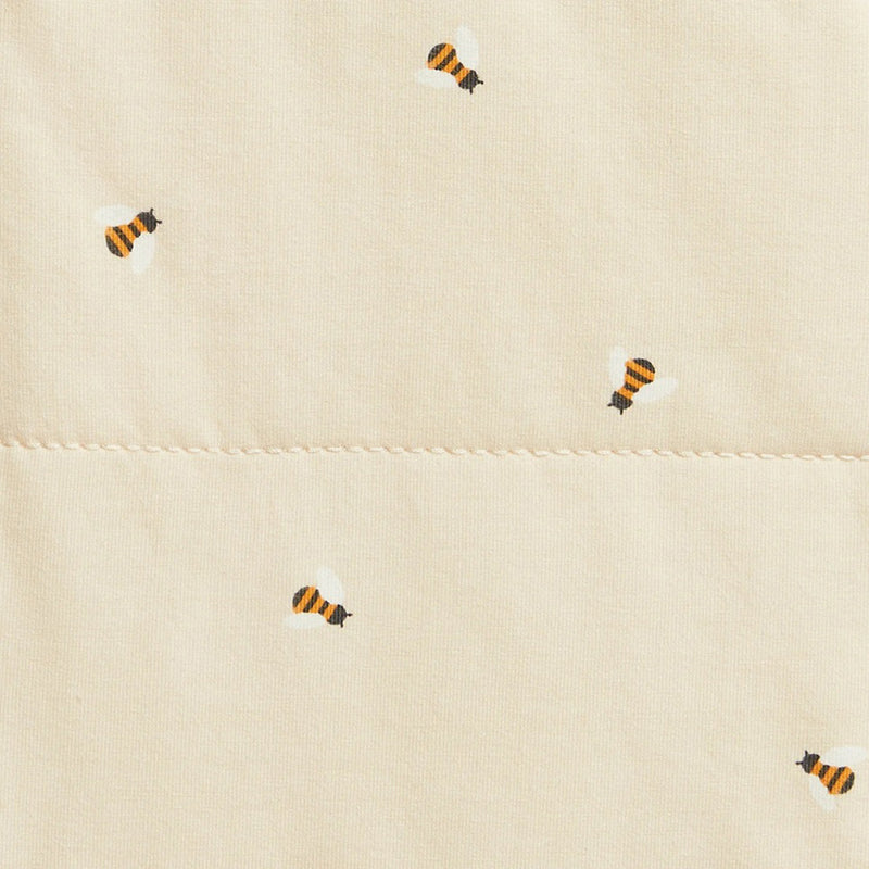 Love To Dream Swaddle Up Sleep Bag 2.5T Quilted Stretch Cotton Bees Oatmeal
