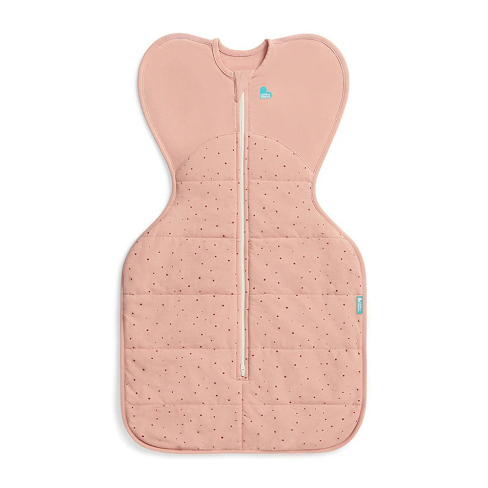 Love To Dream Swaddle Up Sleep Bag 2.5T Quilted Stretch Cotton Pebbles Rose