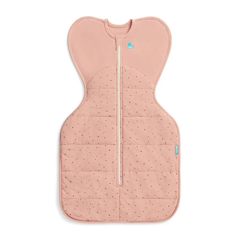 Love To Dream Swaddle Up Sleep Bag 2.5T Quilted Stretch Cotton Pebbles Rose