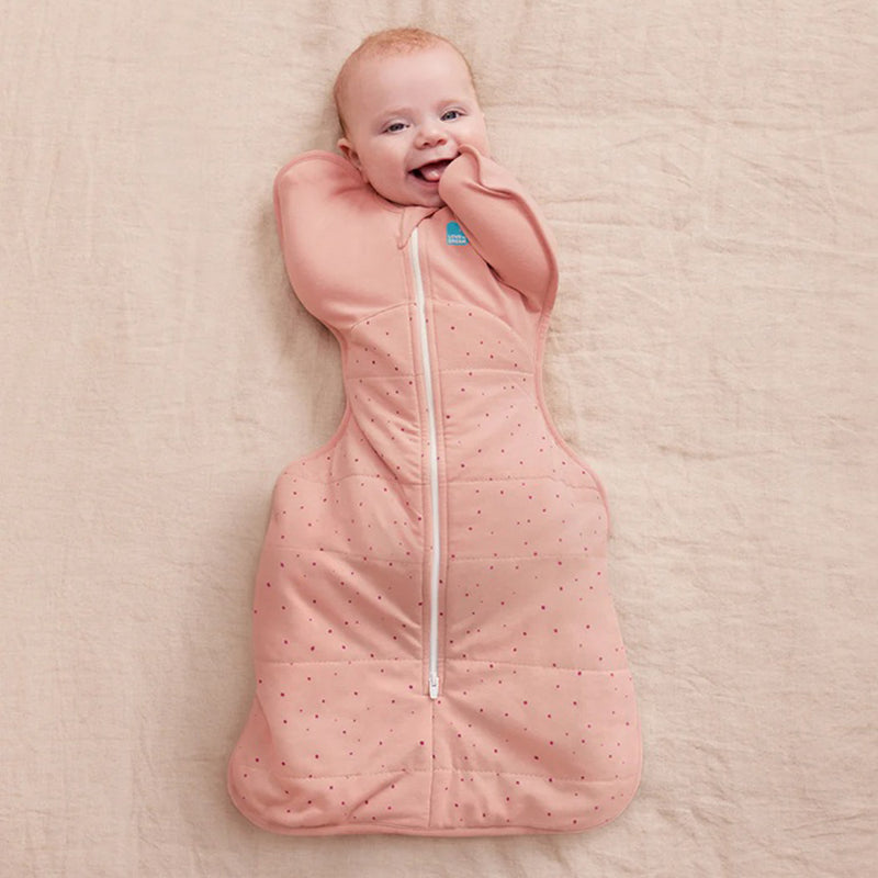 Love To Dream Swaddle Up Sleep Bag 2.5T Quilted Stretch Cotton Pebbles Rose