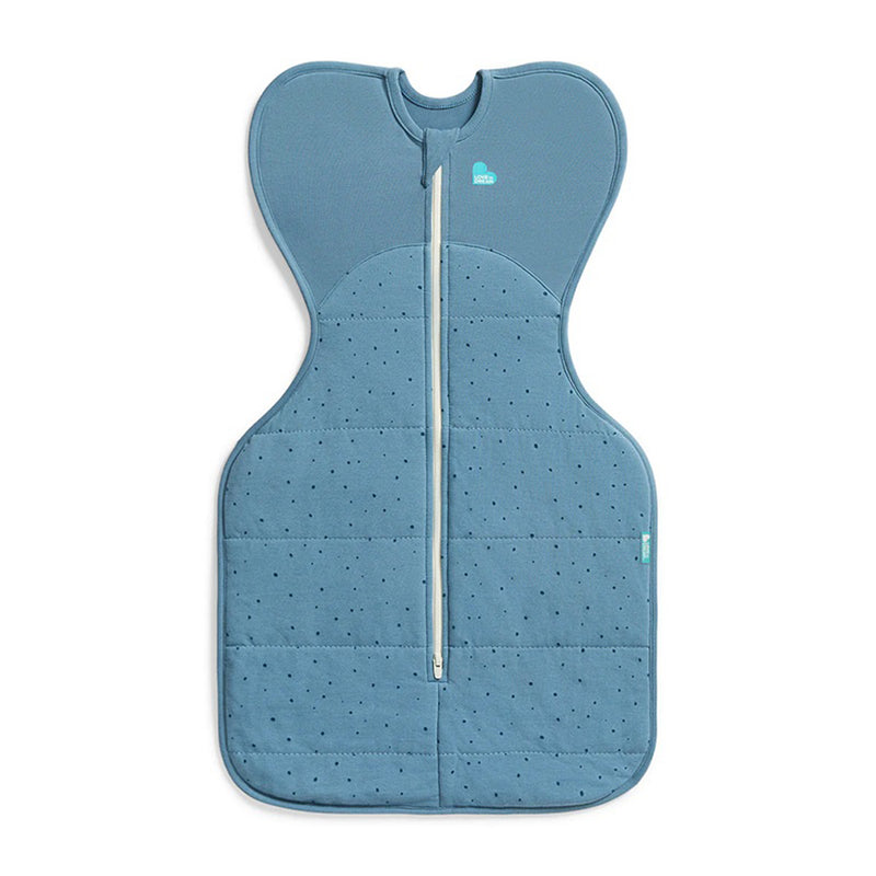 Love To Dream Swaddle Up Sleep Bag 2.5T Quilted Stretch Cotton Pebbles Storm Blue