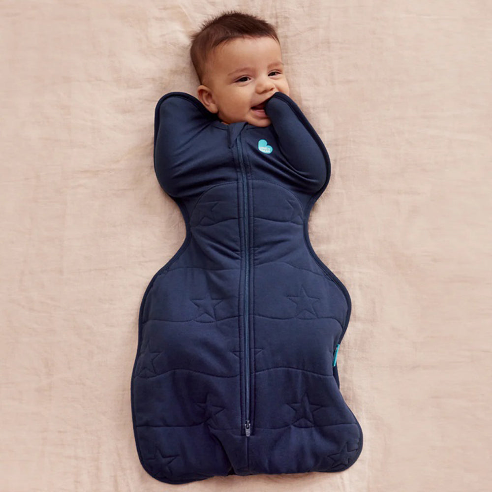 Love To Dream Swaddle Up Sleep Bag 3.5T Quilted Stretch Cotton Navy