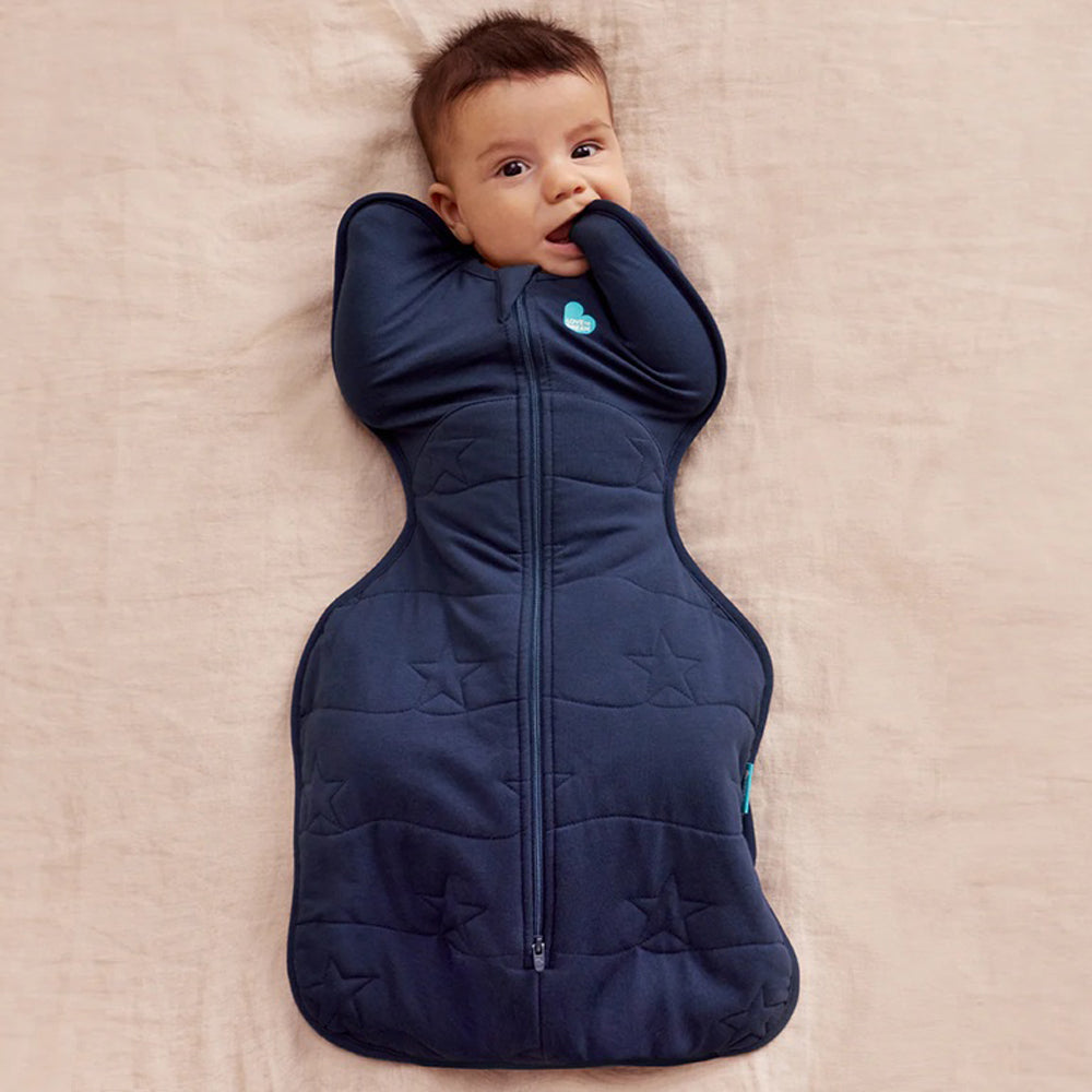 Love To Dream Swaddle Up Sleep Bag 3.5T Quilted Stretch Cotton Navy
