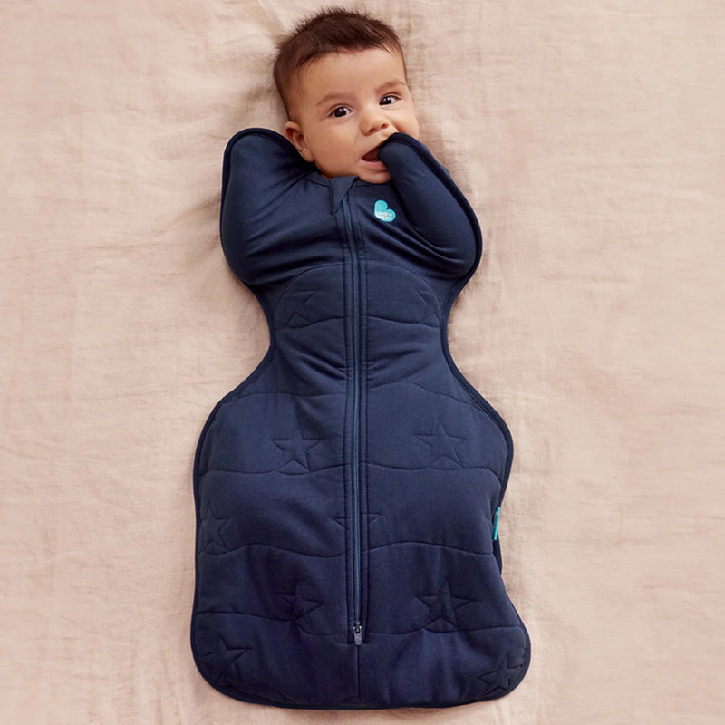 Love To Dream Swaddle Up Sleep Bag 3.5T Quilted Stretch Cotton Navy