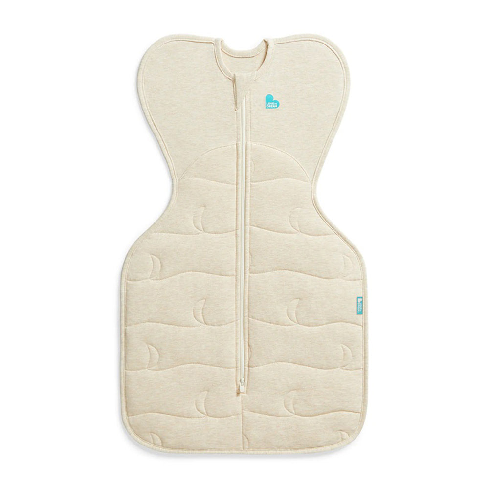 Love To Dream Swaddle Up Sleep Bag 3.5T Quilted Stretch Cotton Oatmeal