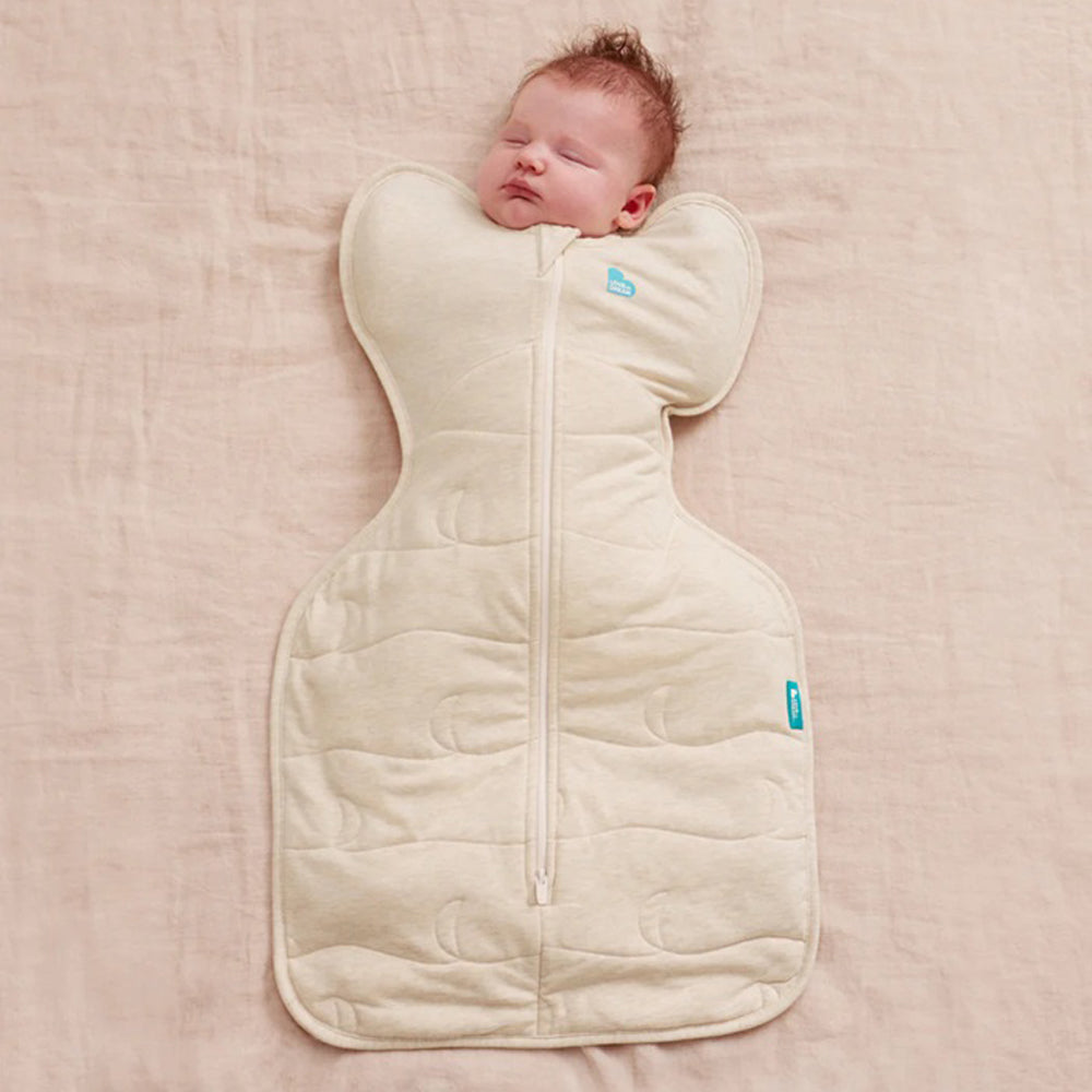 Love To Dream Swaddle Up Sleep Bag 3.5T Quilted Stretch Cotton Oatmeal