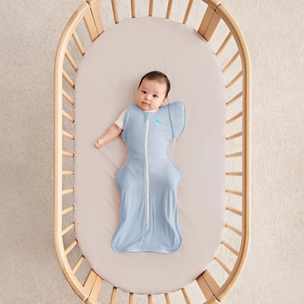 Love To Dream Swaddle Up Transition Bag 0.2T Stretch Cotton Soft Blue