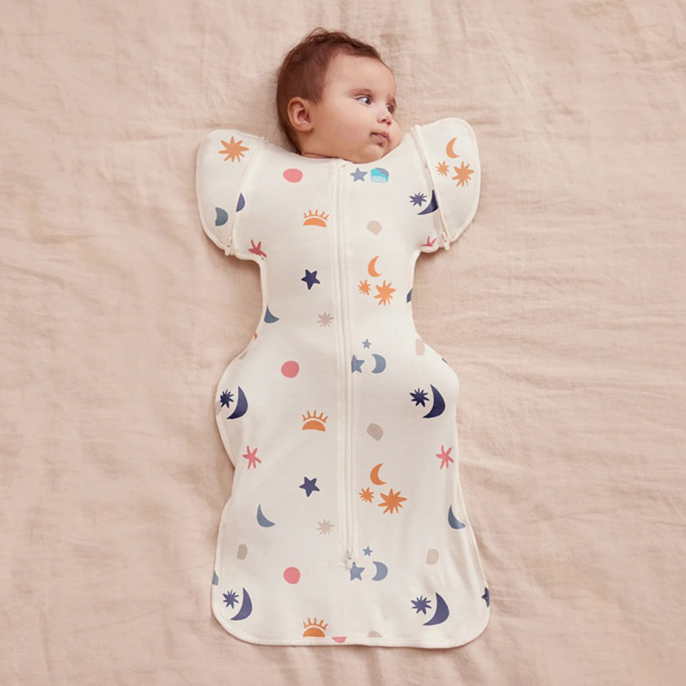 Love To Dream Swaddle Up Transition Bag 1.0T Organic Stretch Cotton Lunar Buff