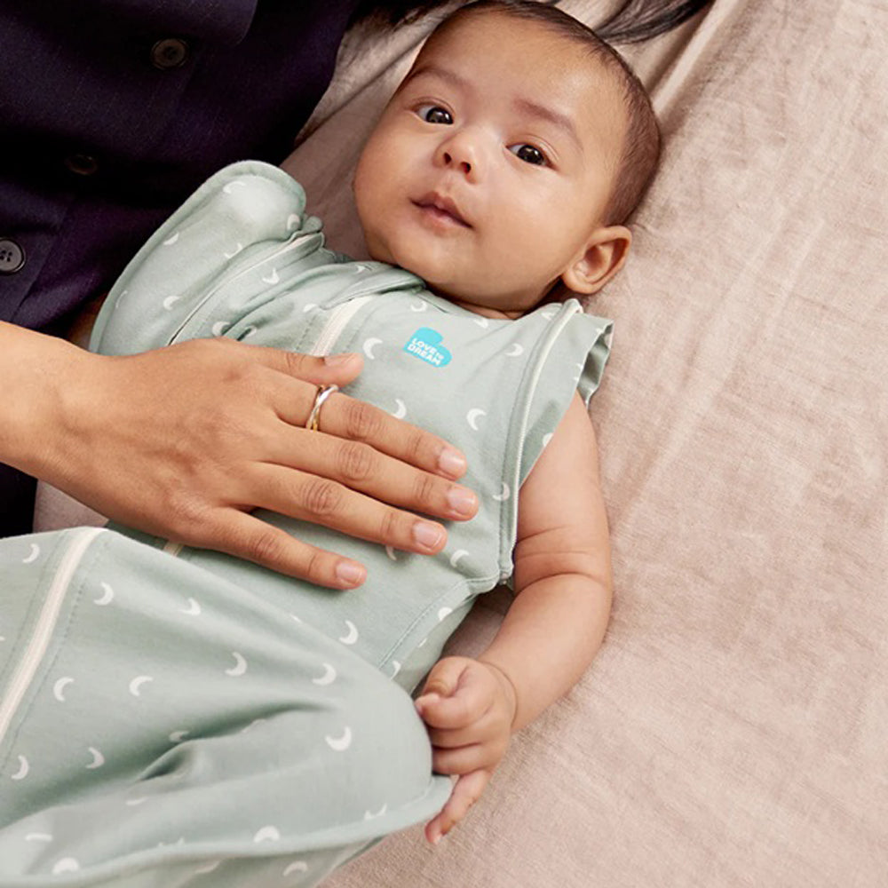 Love To Dream Swaddle Up Transition Bag 1.0T Stretch Cotton Moon Olive