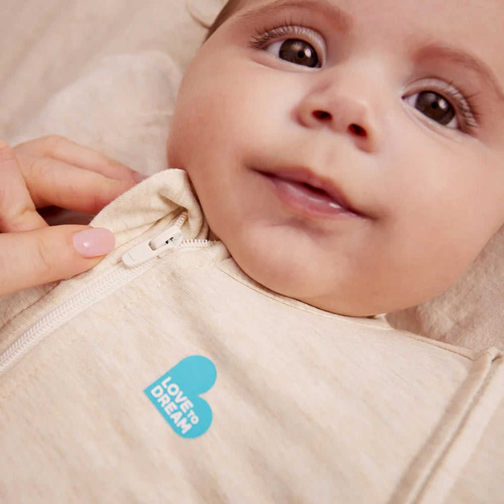 Love To Dream Swaddle Up Transition Bag 1.0T Stretch Cotton Oatmeal