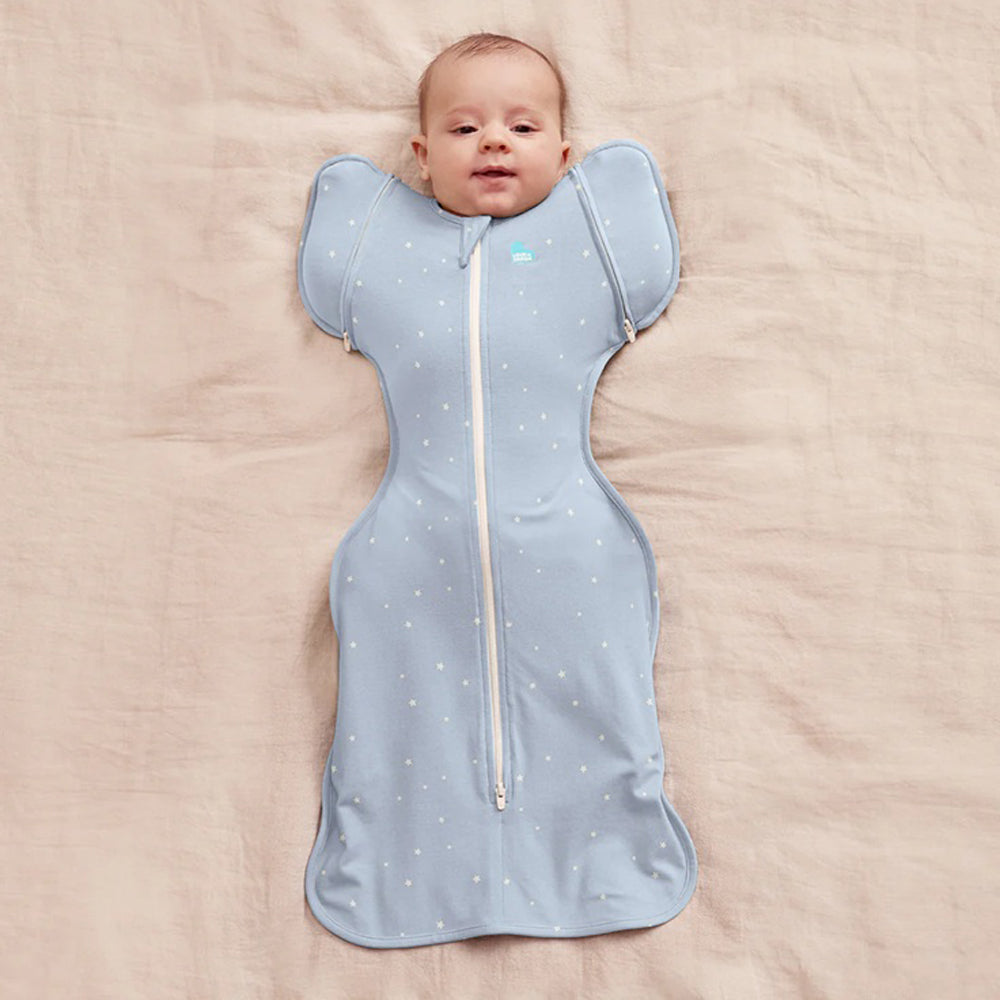 Love To Dream Swaddle Up Transition Bag 1.0T Stretch Cotton Twinkle Powder Blue