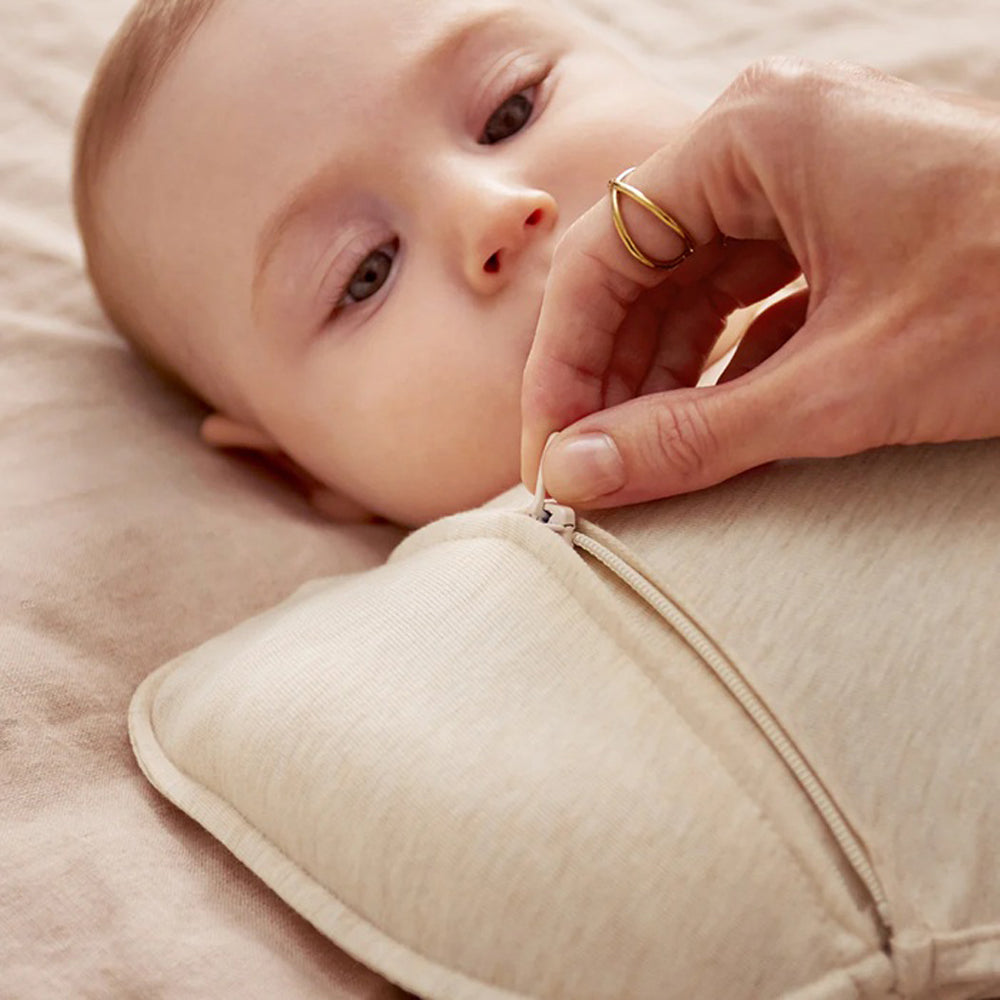 Love To Dream Swaddle Up Transition Bag 1.5T Stretch Cotton Fleece Twigs Oatmeal