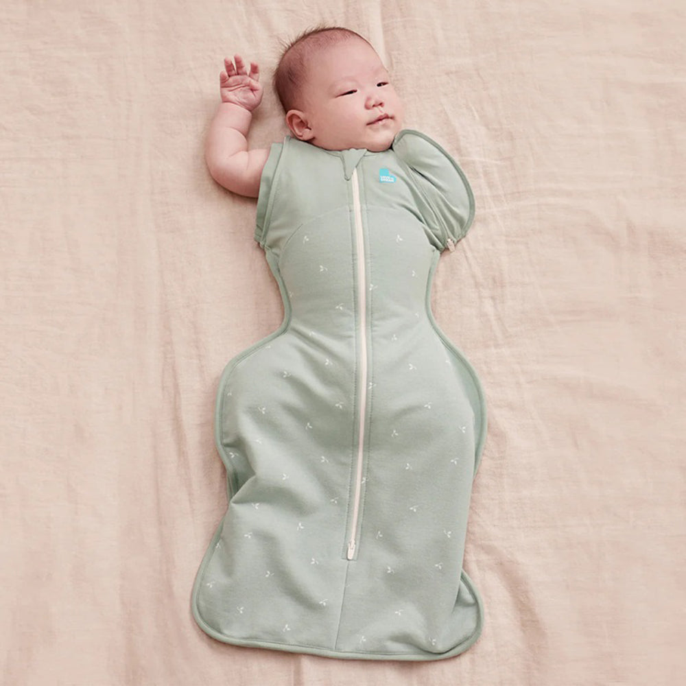 Love To Dream Swaddle Up Transition Bag 1.5T Stretch Cotton Fleece Twigs Olive