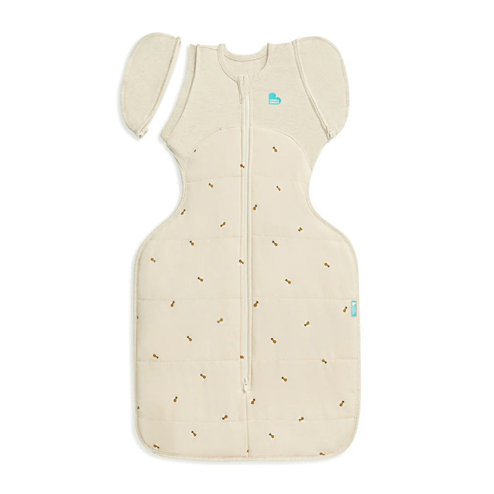Love To Dream Swaddle Up Transition Bag 2.5T Quilted Stretch Cotton Bees Oatmeal