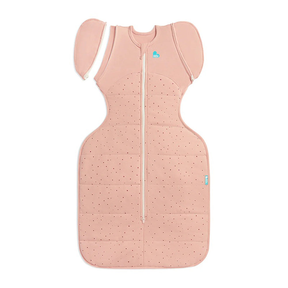 Love To Dream Swaddle Up Transition Bag 2.5T Quilted Stretch Cotton Pebbles Rose