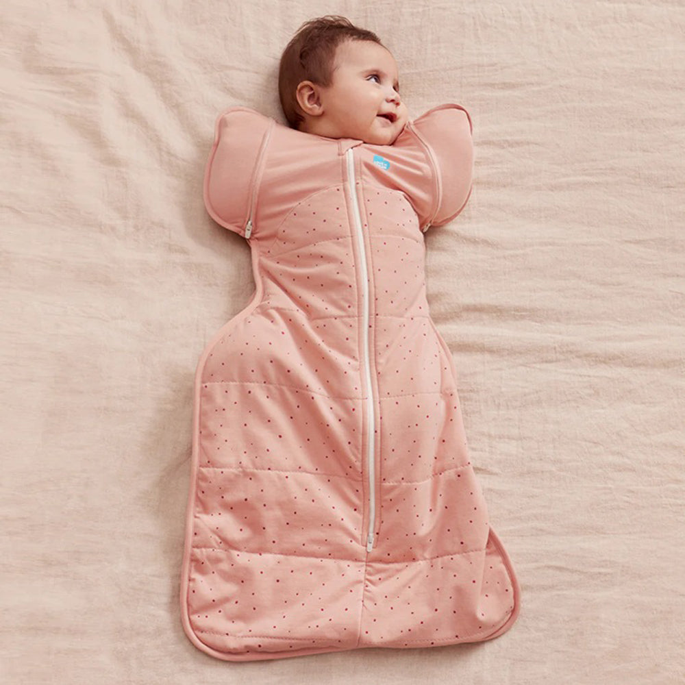 Love To Dream Swaddle Up Transition Bag 2.5T Quilted Stretch Cotton Pebbles Rose